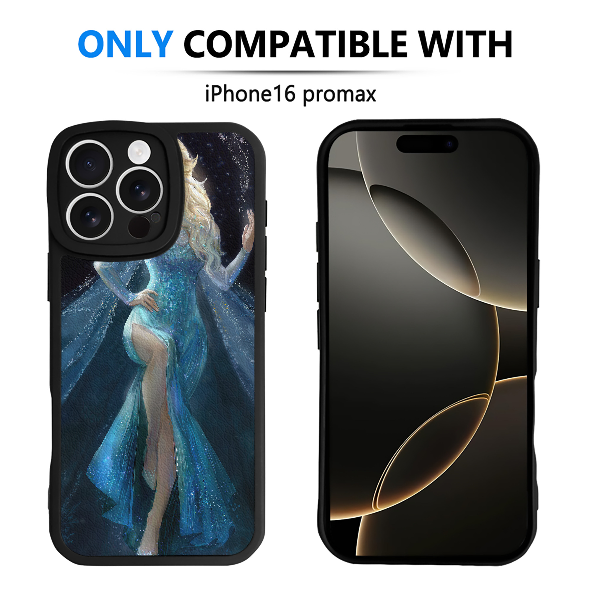 （画像用） アナと雪の女王 アンナ エルサ Frozen Anna Elsa 【iPhone 16シリーズ対応】シリコンスマホケース（レザー調） 材質：シリコン